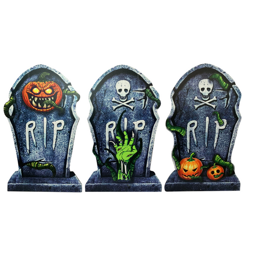 RIP Tombstone Stake 38cm 3pk