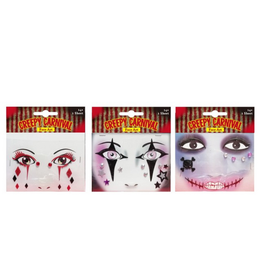 Clown Face Art Assorted