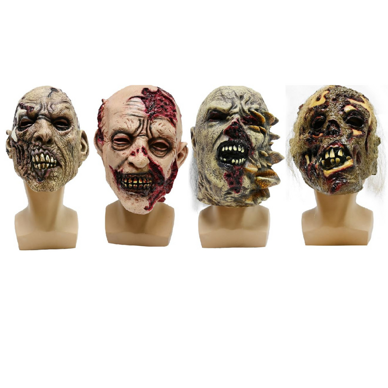Horror Zombie Latex Mask Asstd