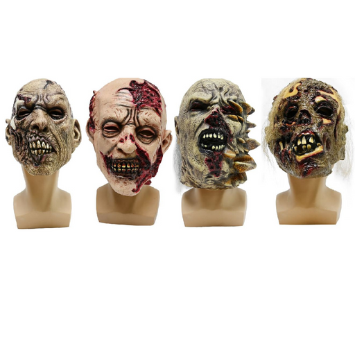 Horror Zombie Latex Mask Asstd