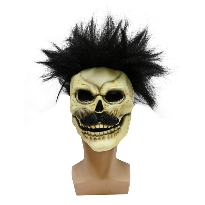 Hairy Skull Latex Mask
