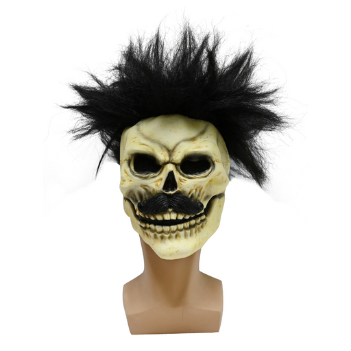 Hairy Skull Latex Mask