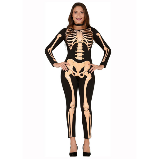 Costume Skeleton Jumpsuit Ladies
