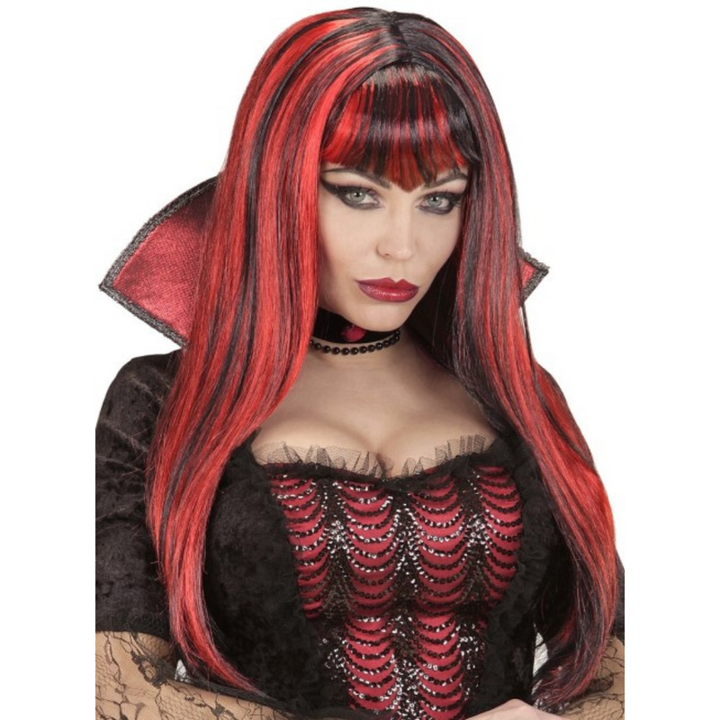 Vampire Red And Black Wig
