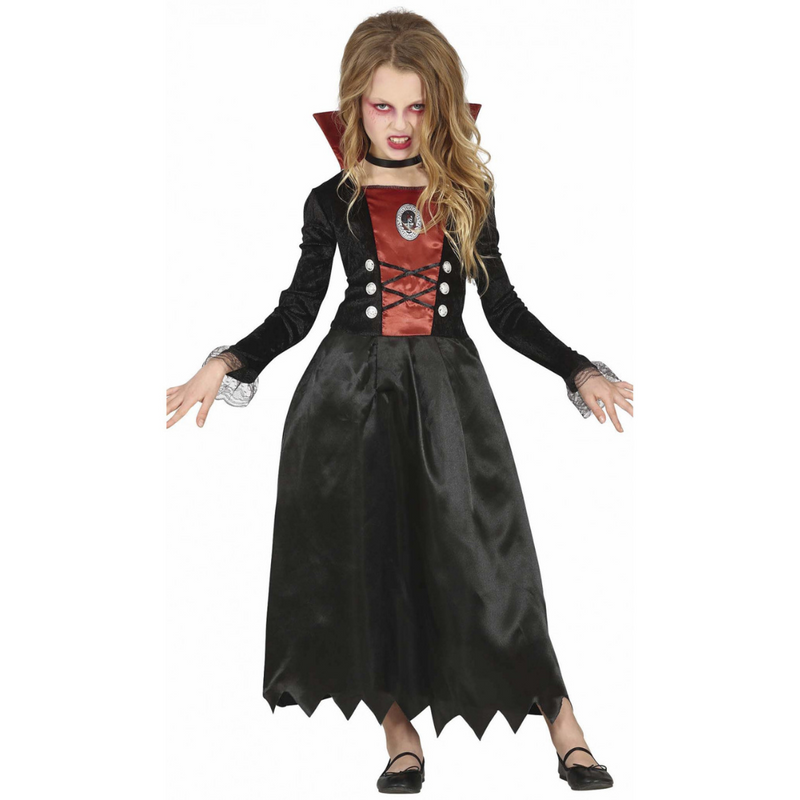 Costume Vampiress Velvet Dress Kids