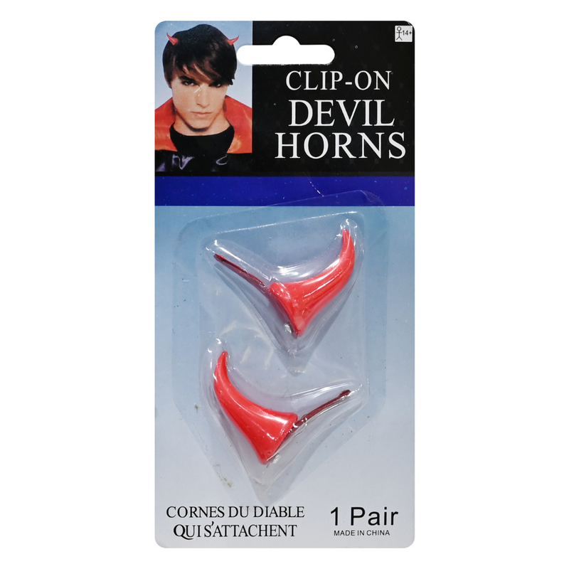 Devil Horn Hair Clips 2pk