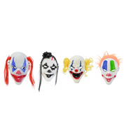 Clown Mask With Wig Asstd