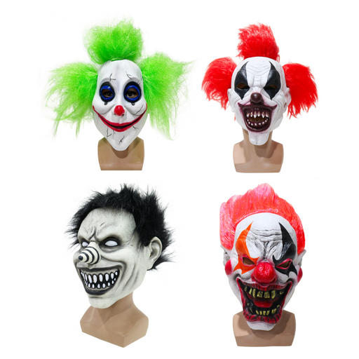 Crazy Clown Latex Mask