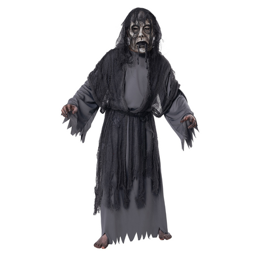 Costume Zombie Black Robe Kids