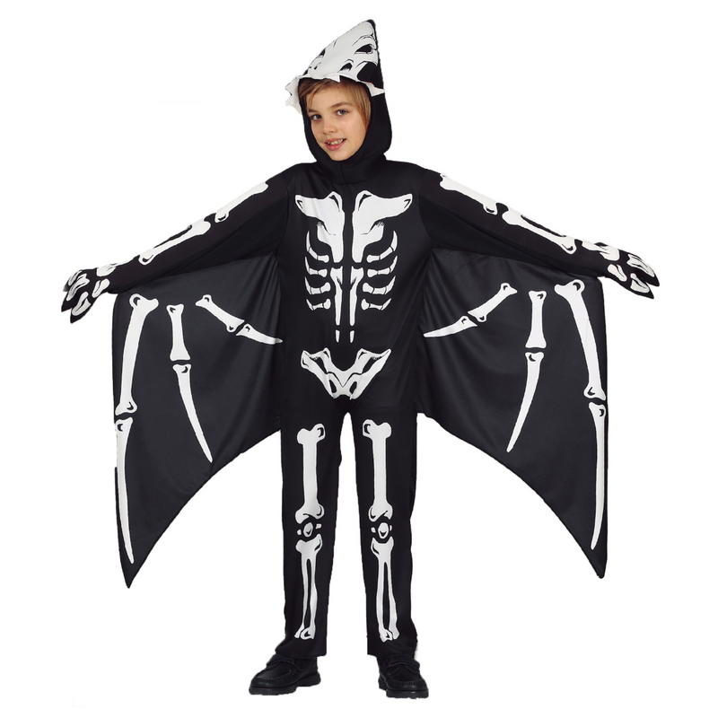 Costume Skeleton Bat Jumpsuit Kids