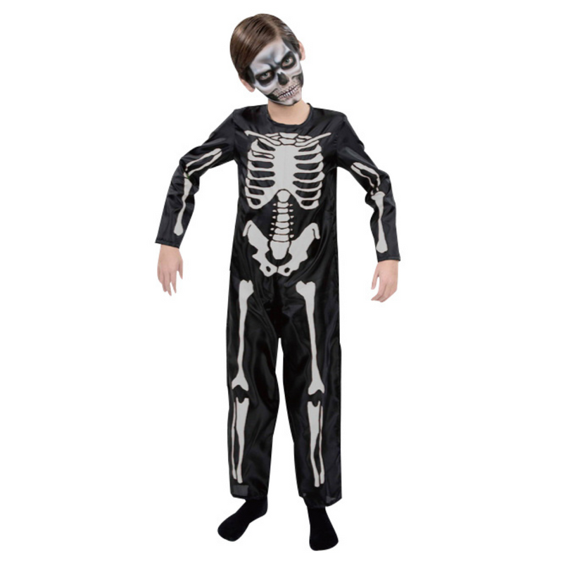 Costume Skeleton Black Jumpsuit Kids