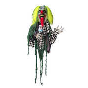 Animated Hanging Clown Battery Operated 100cm