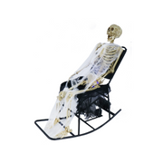 Animated Skeleton On Rocking Chair 100cm