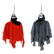 Hanging Reaper With Hooded Mask 2 Asstd 40cm
