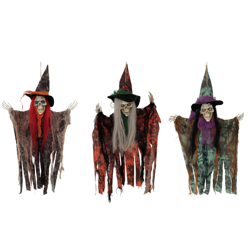 Hanging Witch Asstd 60cm