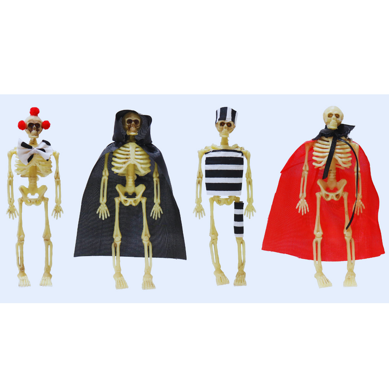 Skeleton Decoration 15cm 4pk