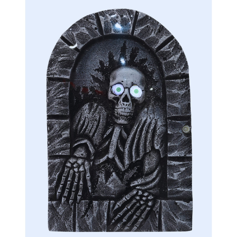 Haunted Skeleton Tombstone Battery Operated 63cm