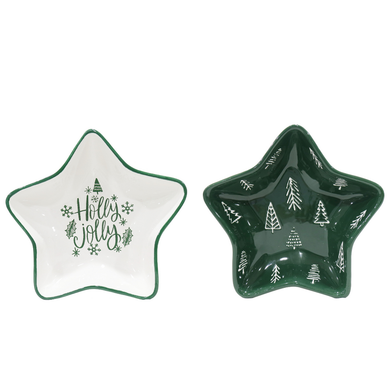 Ceramic Star Plate 20cm Asstd