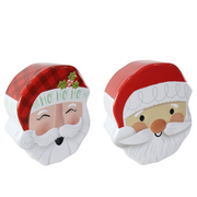 Cookie Tin Santa Face Asstd – thumbnail