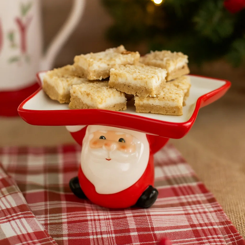 Santa Star Cake Plate