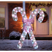 LED Iridescent Sequin Twin Candy Cane 2