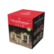 LED Starry Wire Presents Mesh Ribbon 3pc Assorted 4