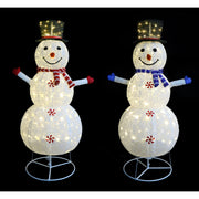 LED Pop Up Snowman Red/Blue 150cm Assorted