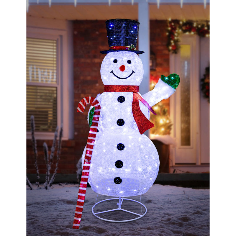 LED Pop Up Snowman Twinkle 180cm 3