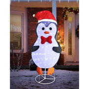 LED Pop Up Mesh Tinsel Penguin Twinkle 180cm 2