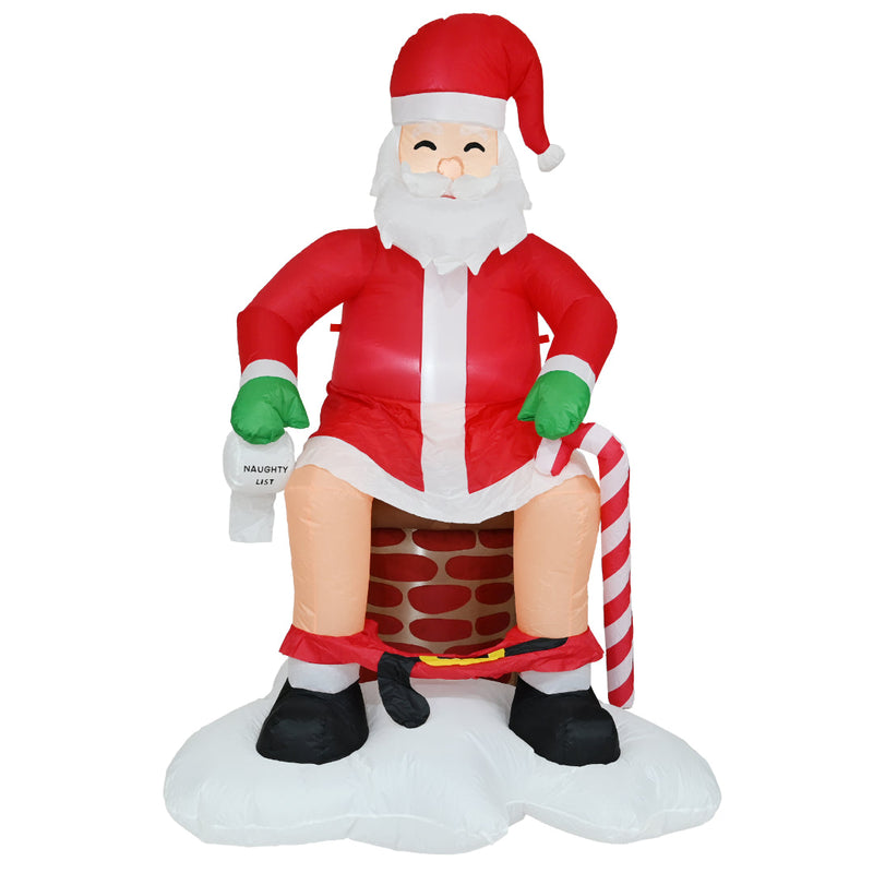 Airpower Naughty Chimney Santa 200cm