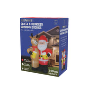Airpower Santa & Reindeer Drinking Buddies 240cm 2