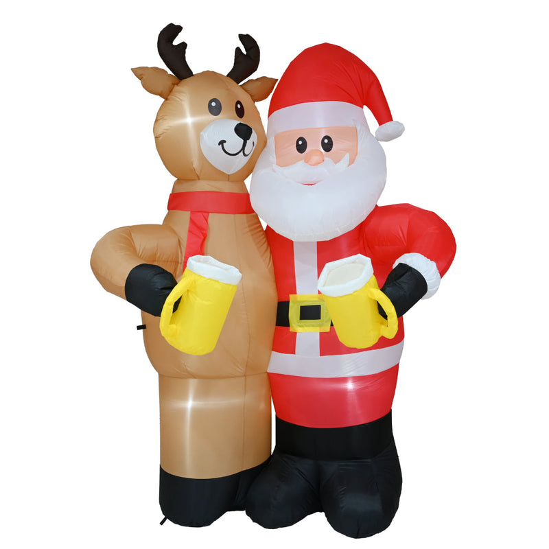 Airpower Santa & Reindeer Drinking Buddies 240cm