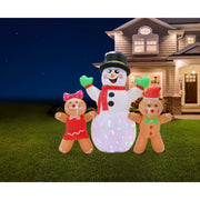 Airpower Snowman with Gingers RGB Disco LED 200cm 3