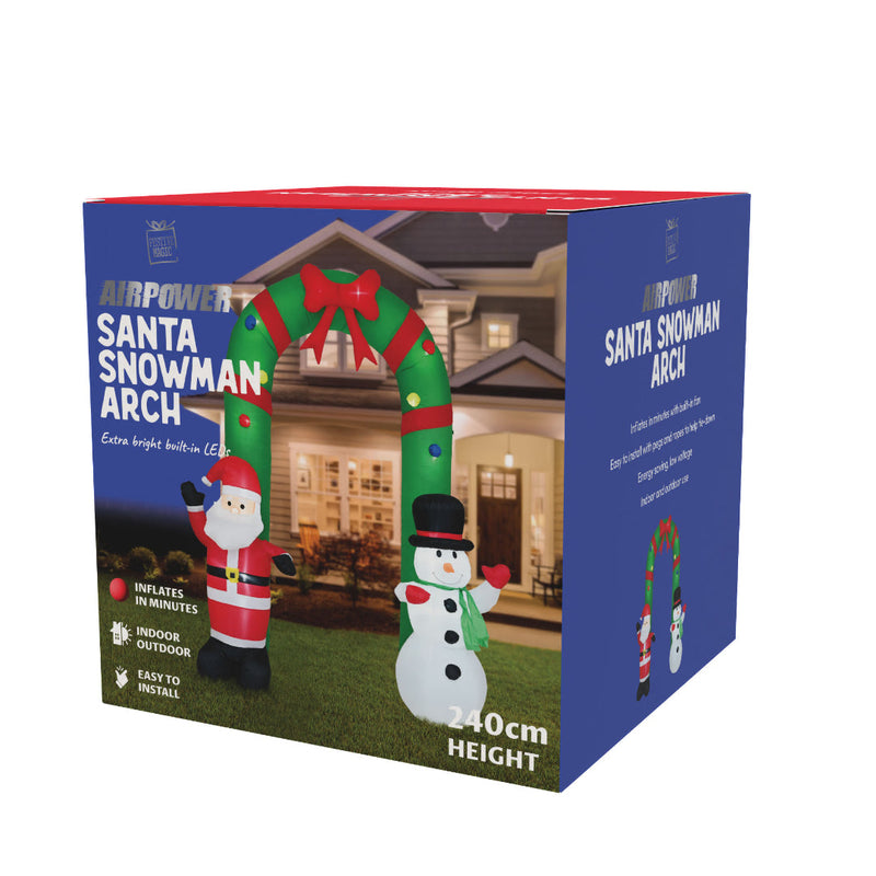 Airpower Santa Snowman Arch 240cm 2