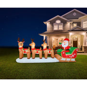 Airpower Triple Reindeer Santa Sleigh 360cm 3