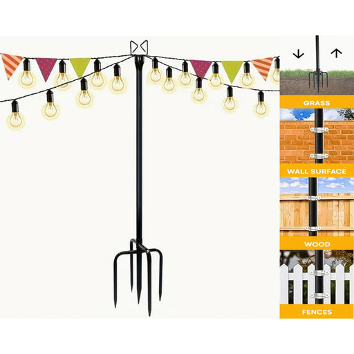 String/Festoon Light Poles 2pk 3m
