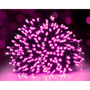 Solar LED Fairy Lights 240 Soft Pink 2