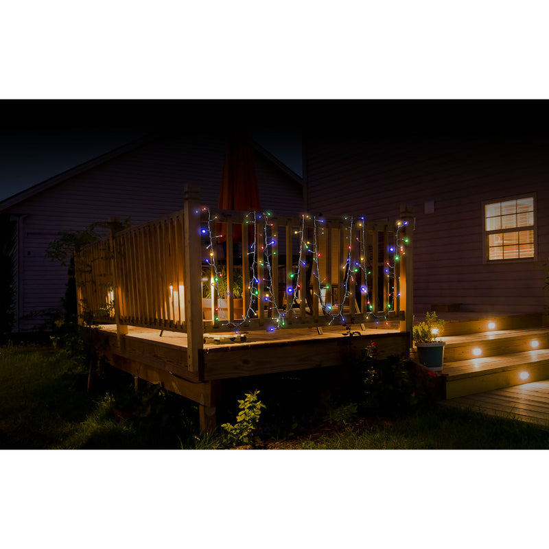 Solar LED Cluster Lights 200 Multi Colour 3