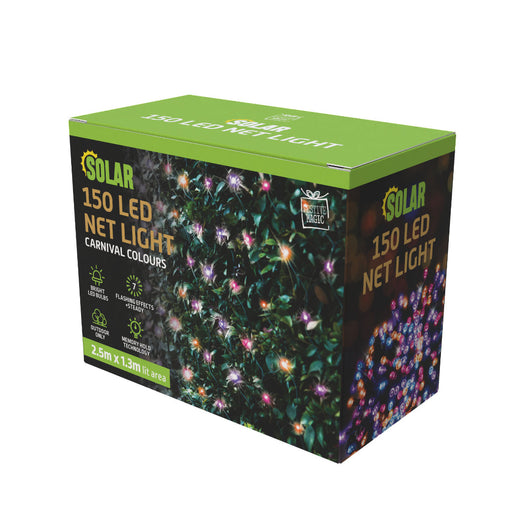 Solar LED Net Lights 150 Carnival