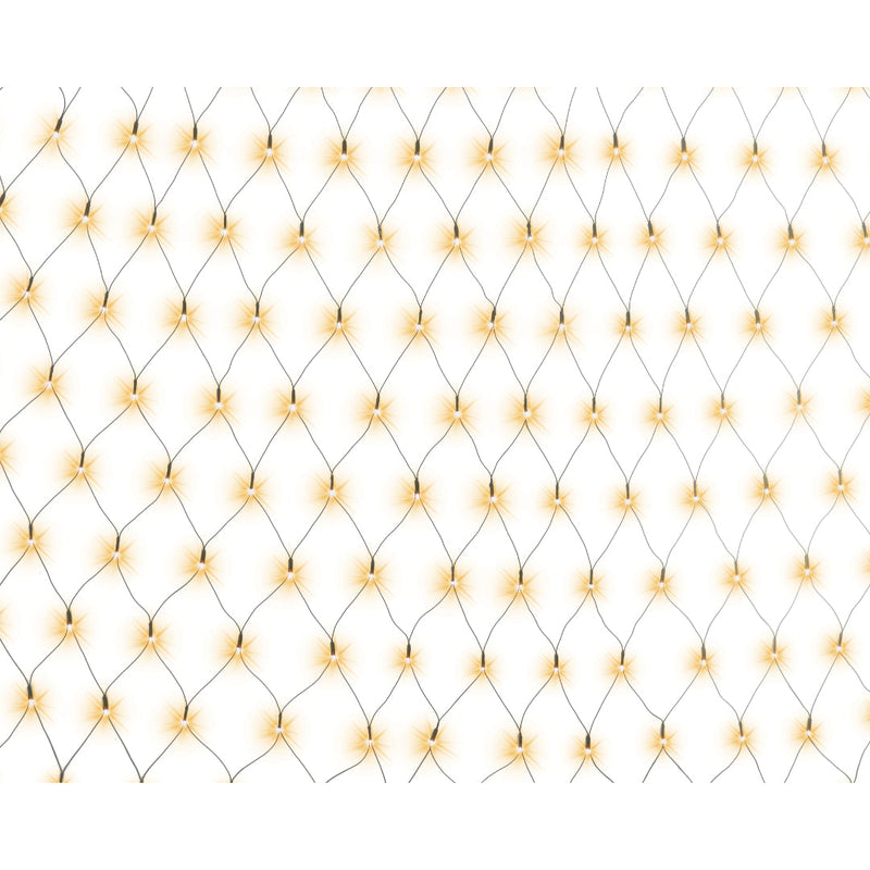 Solar LED Net Lights 150 Vintage Gold 2
