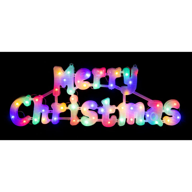 Solar LED Merry Christmas Plaque Assorted 4