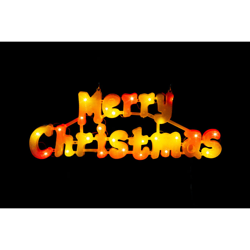Solar LED Merry Christmas Plaque Assorted 5