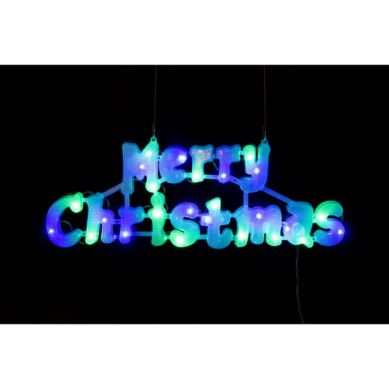 Solar LED Merry Christmas Plaque Assorted 6