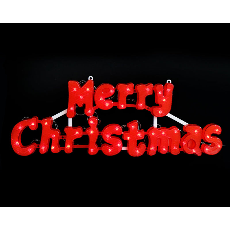 Solar LED Merry Christmas Plaque Assorted 9