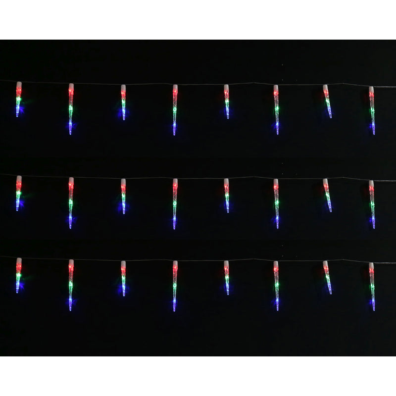 Solar Icicle Tube Lights 24pk Assorted 3