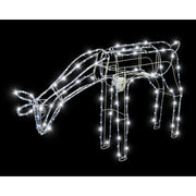 Solar Animated Reindeer Feeding White