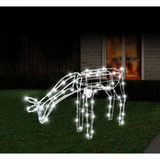 Solar Animated Reindeer Feeding White 2