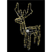 Solar Reindeer Moving Head Turn Warm White 2