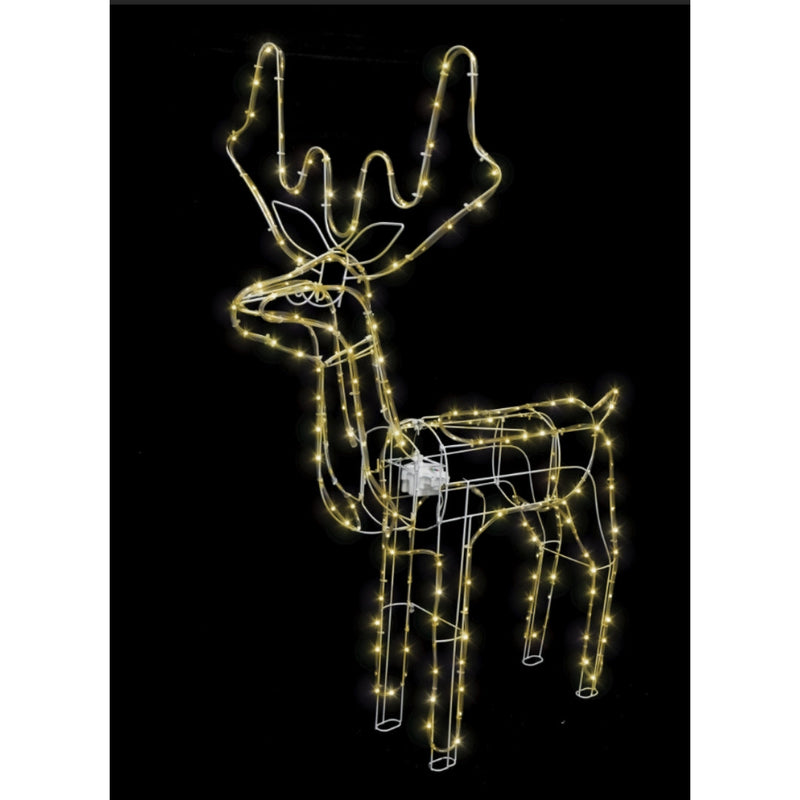 Solar Reindeer Moving Head Turn Warm White 2