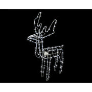 Solar Animated Reindeer Head Turn White
